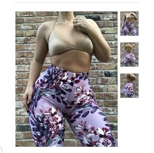 Bloom print leggings
